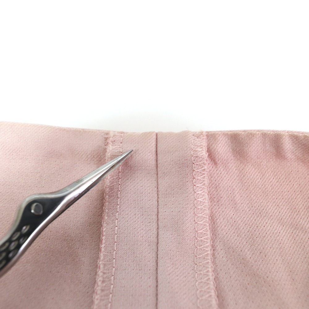 Akris Cotton Silk Pencil Skirt US 8 Knee Length Pink Business Career Minimalist - Picture 13 of 16
